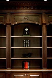 Luxury Library Details from Arbor Mills Custom Cabinetry