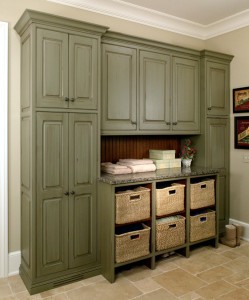 Custom mudroom cabinets by Arbor Mills
